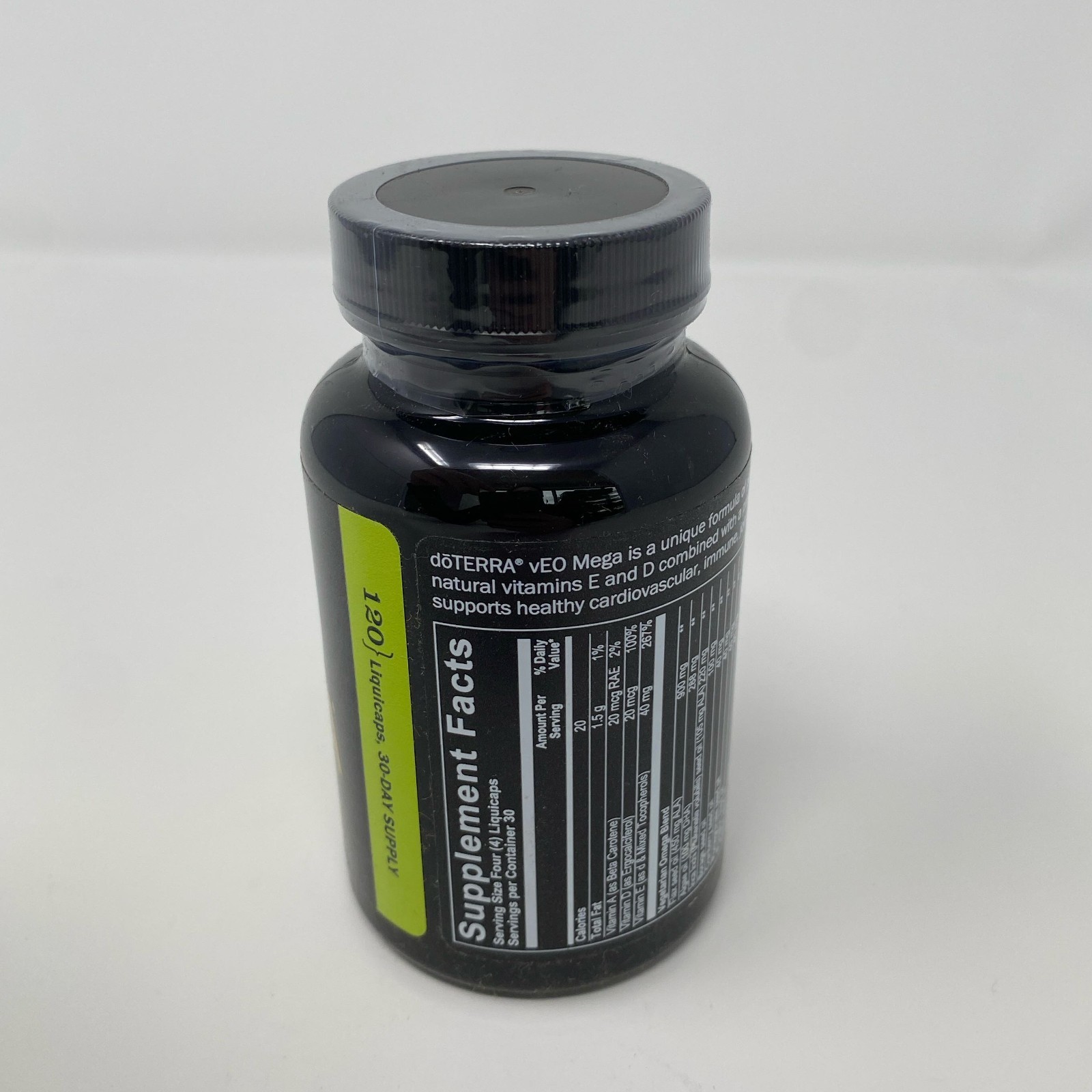 doTERRA xEO Mega Omega Complex 120 Softgels – Black Bottle
