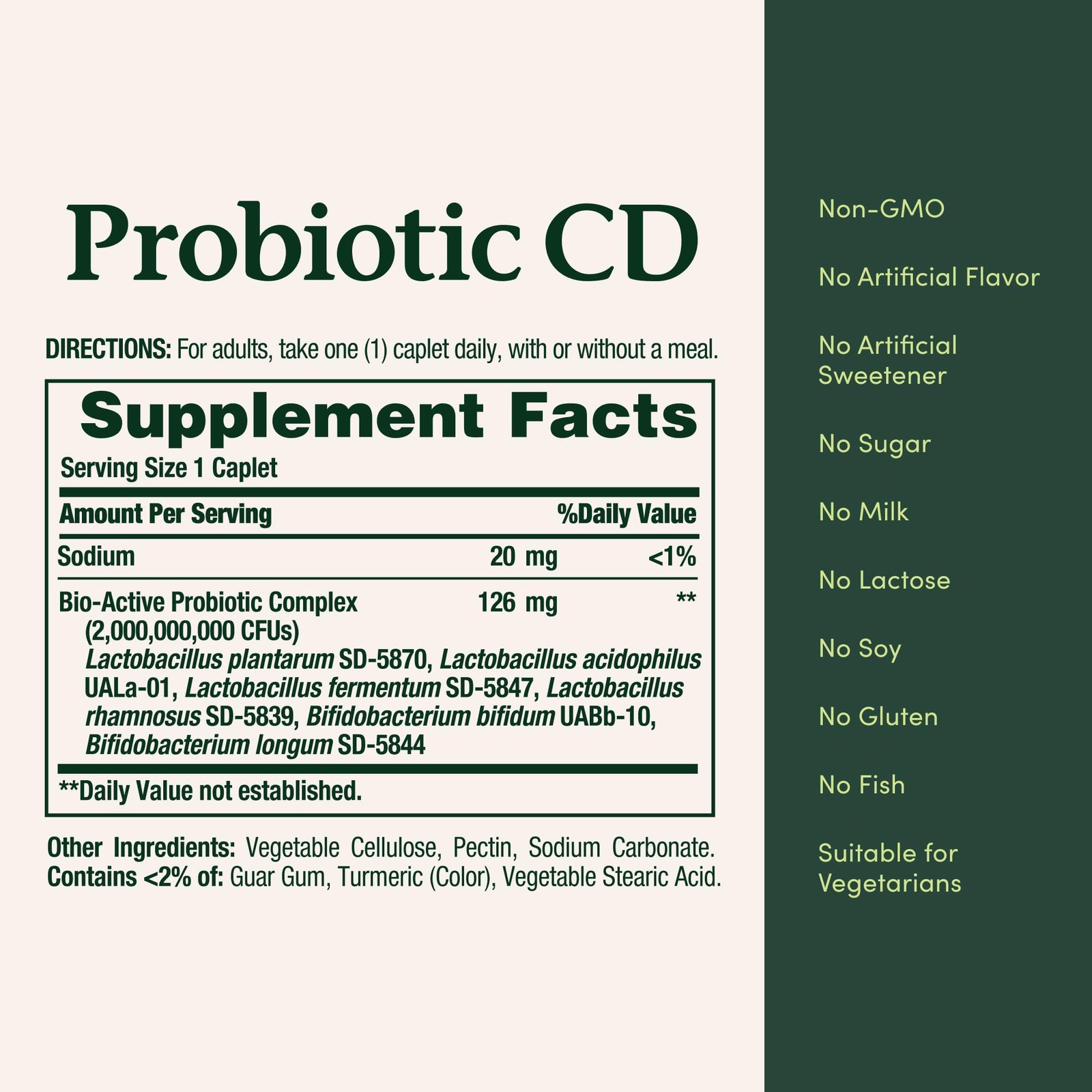 Nature’s Bounty Probiotic 10 Daily Probiotic Supplement for Digestive, Immune,