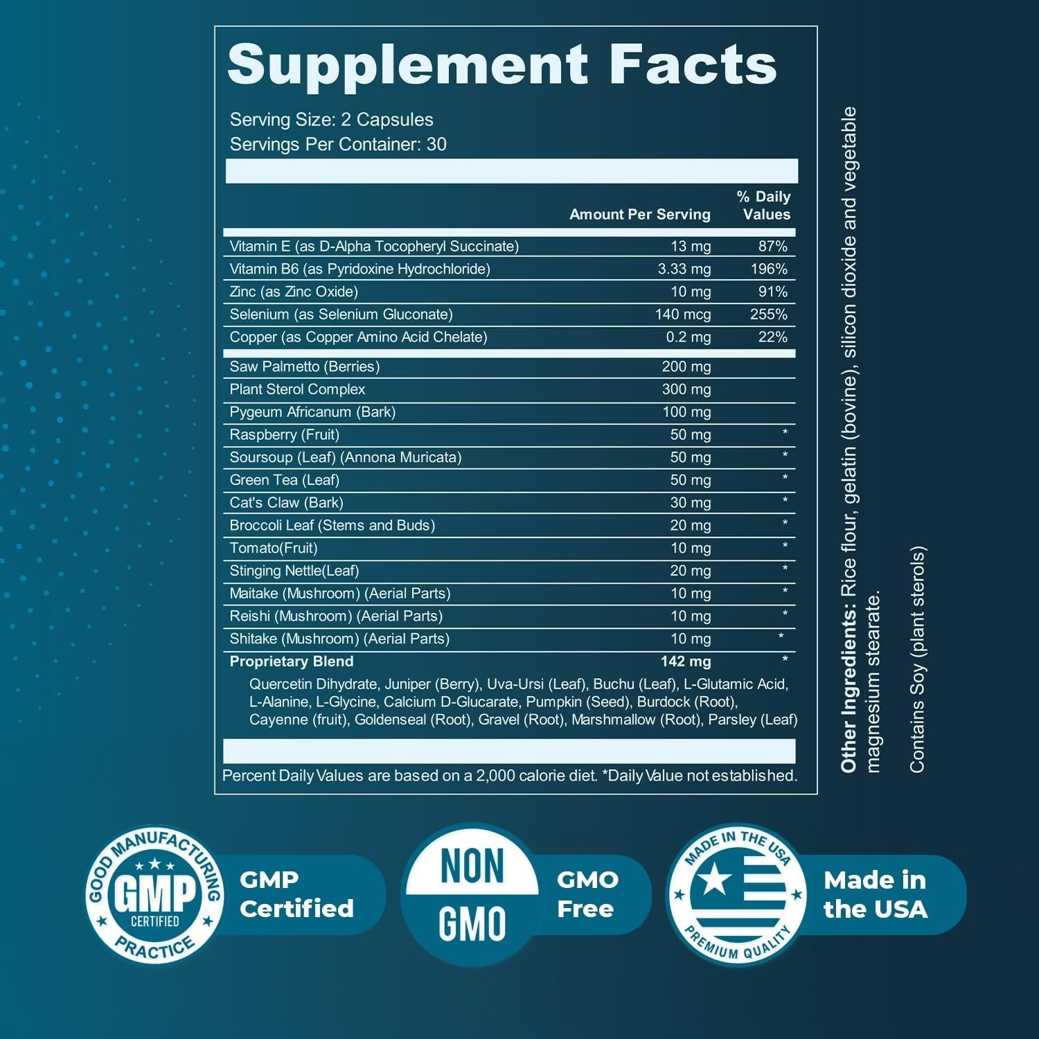 Cognitive & Prostate Support Supplement for Men Saw Palmetto, Pygeum, Nettle