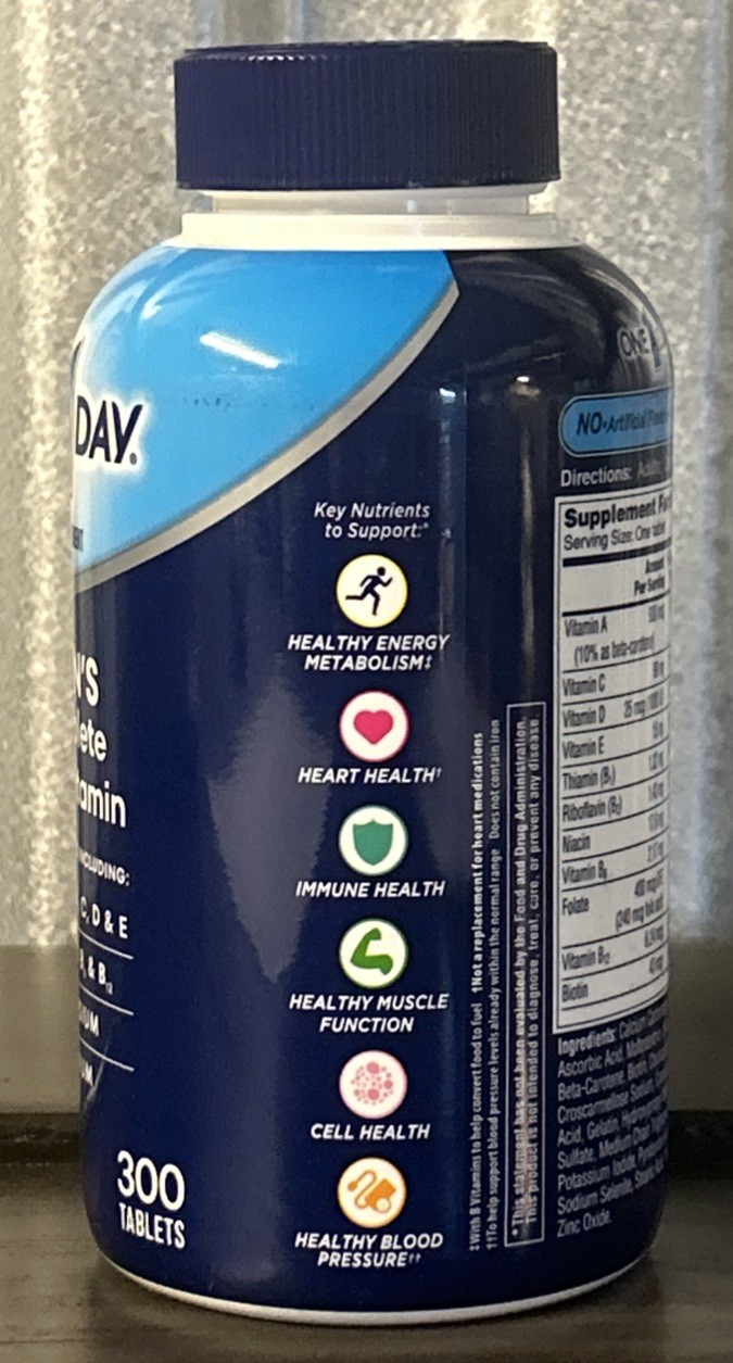 One A Day Men’s Complete Multivitamin 300 Tablets Exp 8/2027