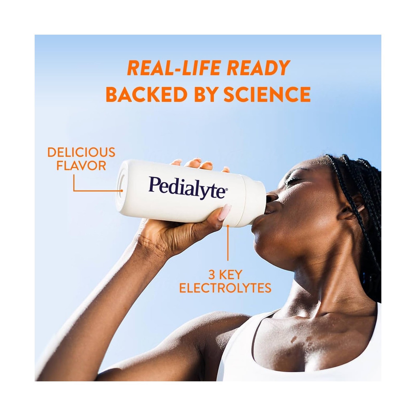 Pedialyte Electrolyte Powder, Hydration Drink for Kids & Adults, Orange, 100 …