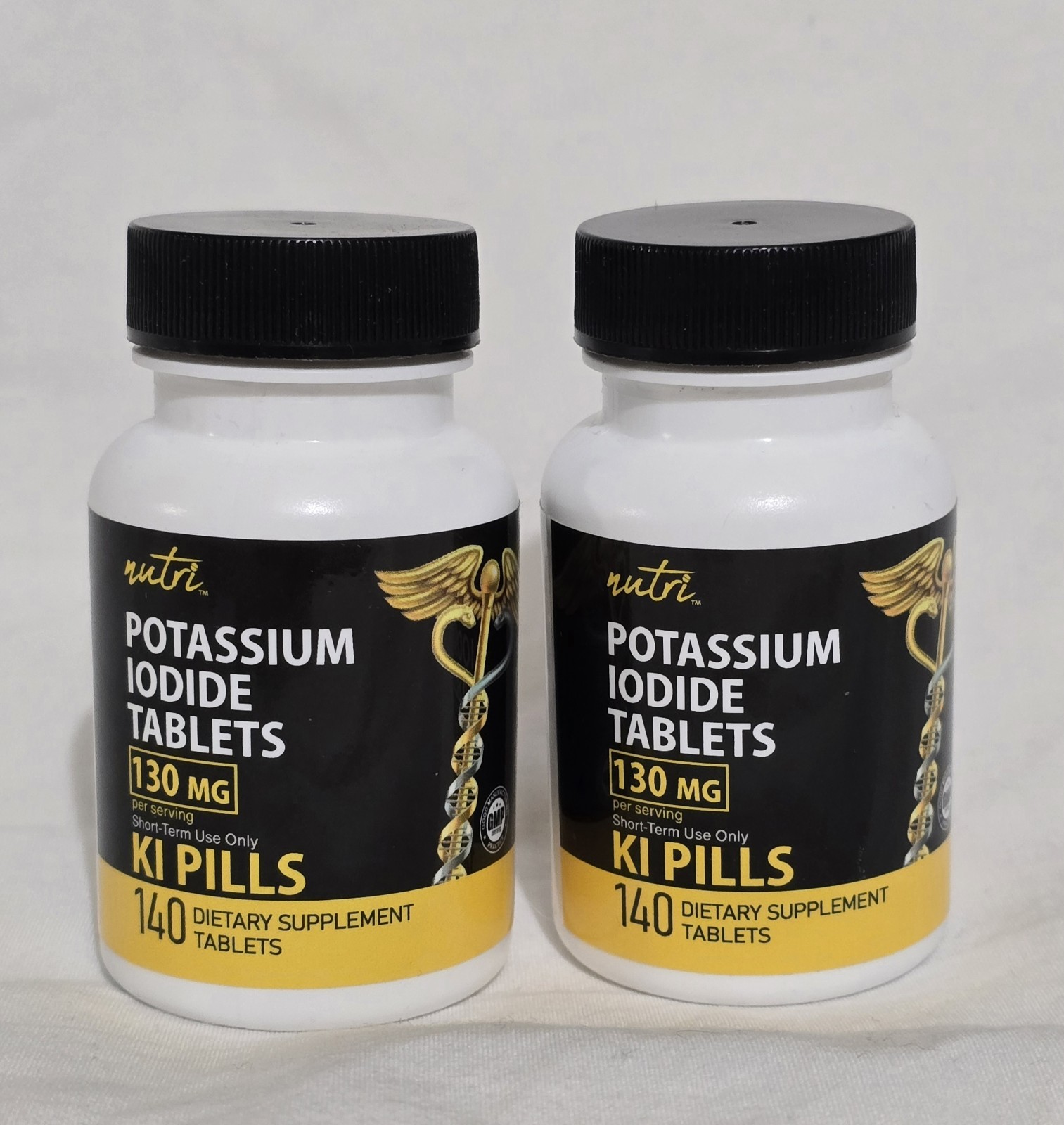 Potassium + Iodide Tablets Radiation 130 mg (2 Pack) – (280 Tablets) EXP 2032