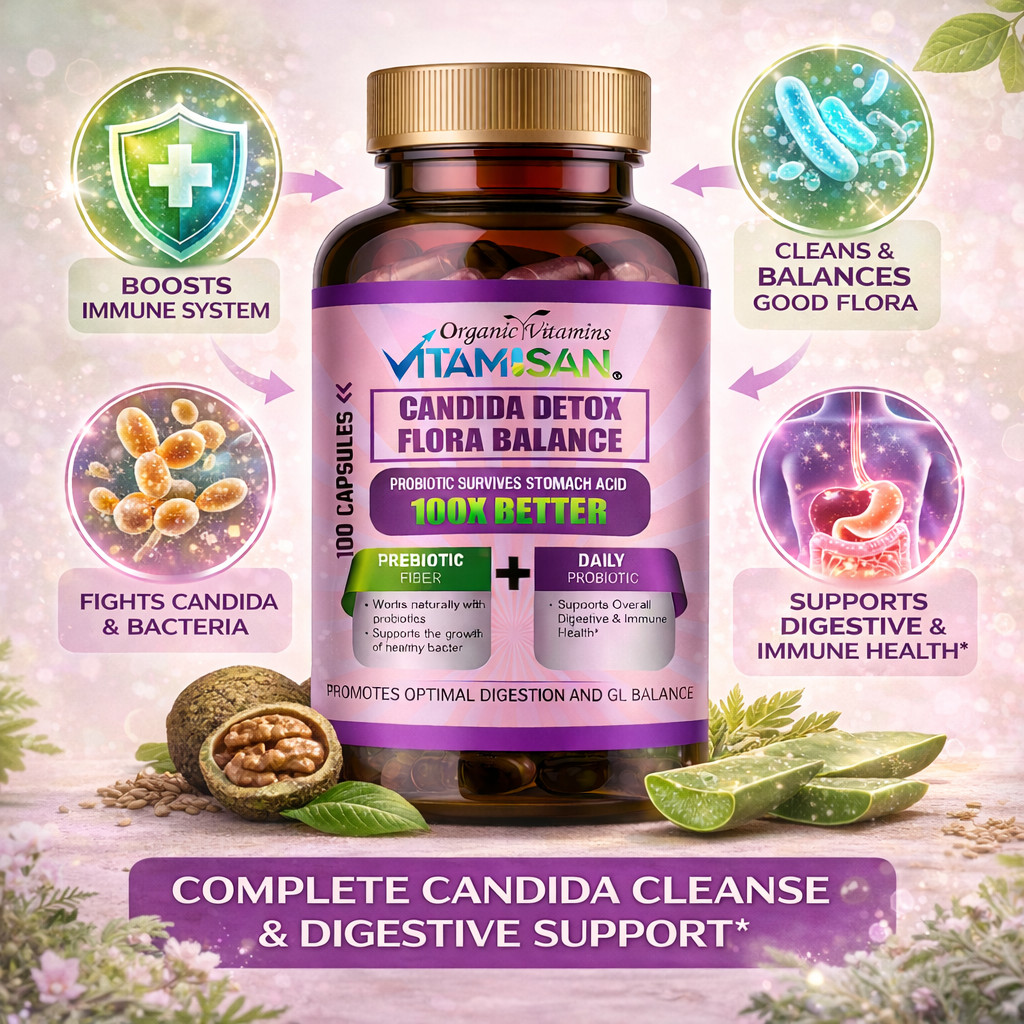 PARASITE DETOX BODY CLEANSE Complex Anti- PARASITE Support Detox Candida 180CAPS