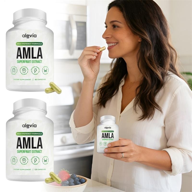 Organic Amla Capsules 1000mg – Indian Gooseberry Amla Fruit Supplement