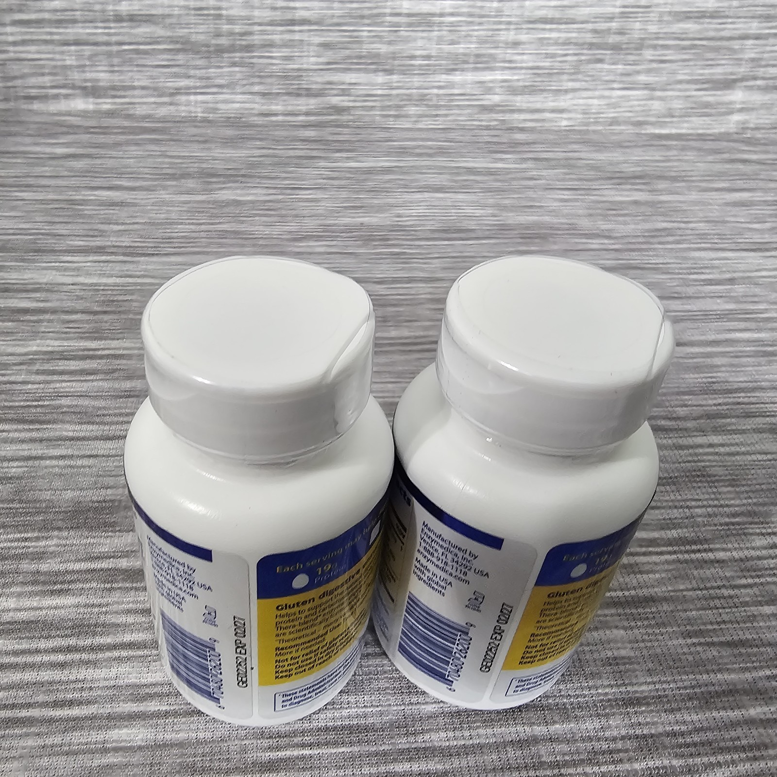 Lot of 2 Enzymedica GlutenEase 60 Capsules Exp 02/27 Gluten Digestive Enzymes