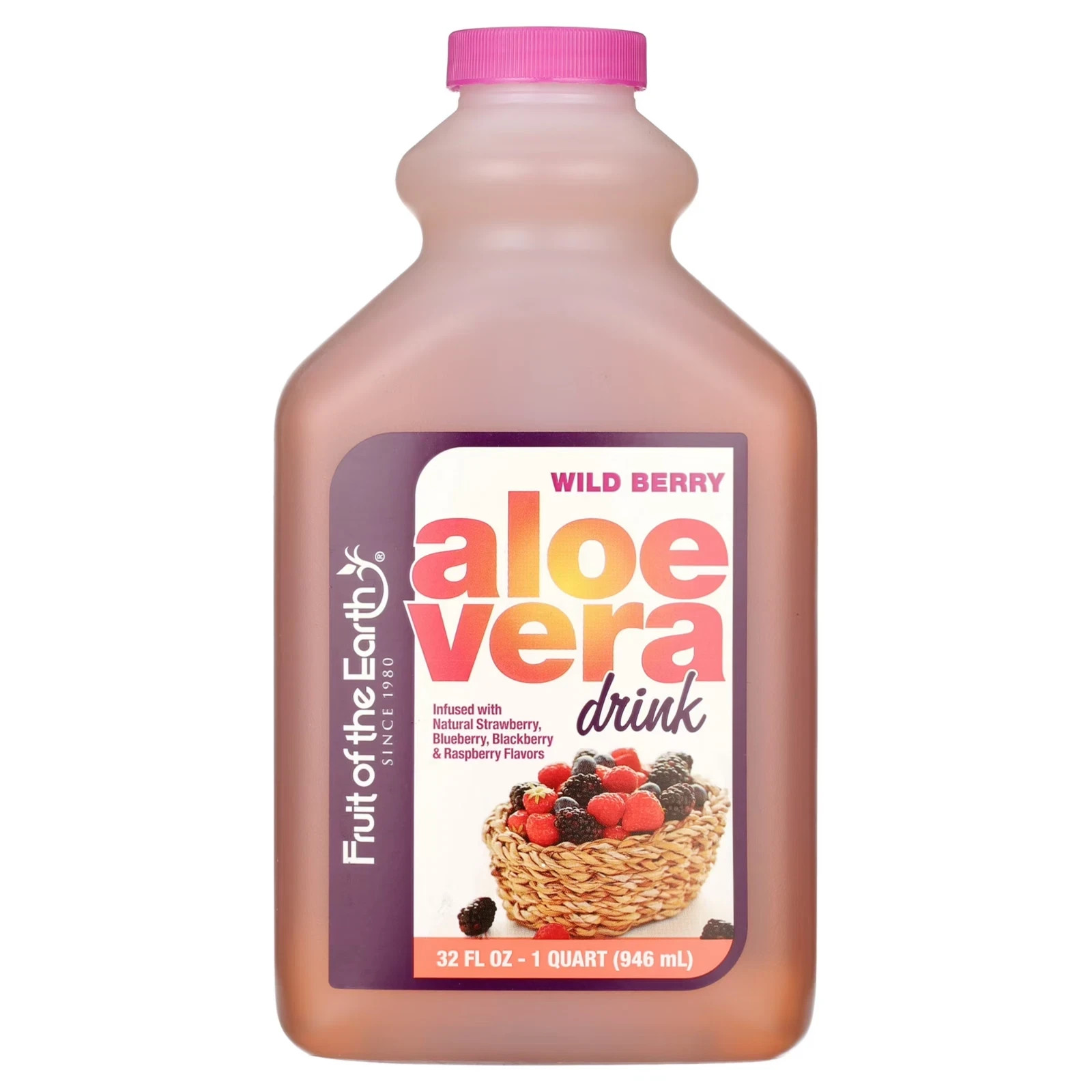 Fruit Of The Earth Aloe Vera Drink Wild Berry 32 Fl Oz Health Supplement Juice