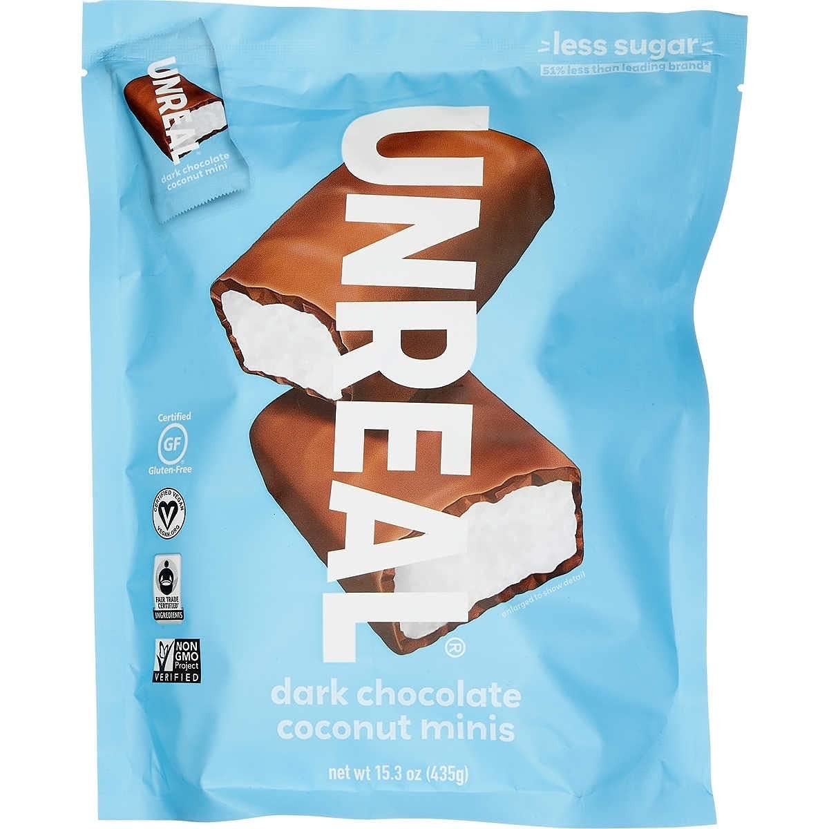 Unreal Dark Chocolate Coconut Mini Bars 15.3 OZ