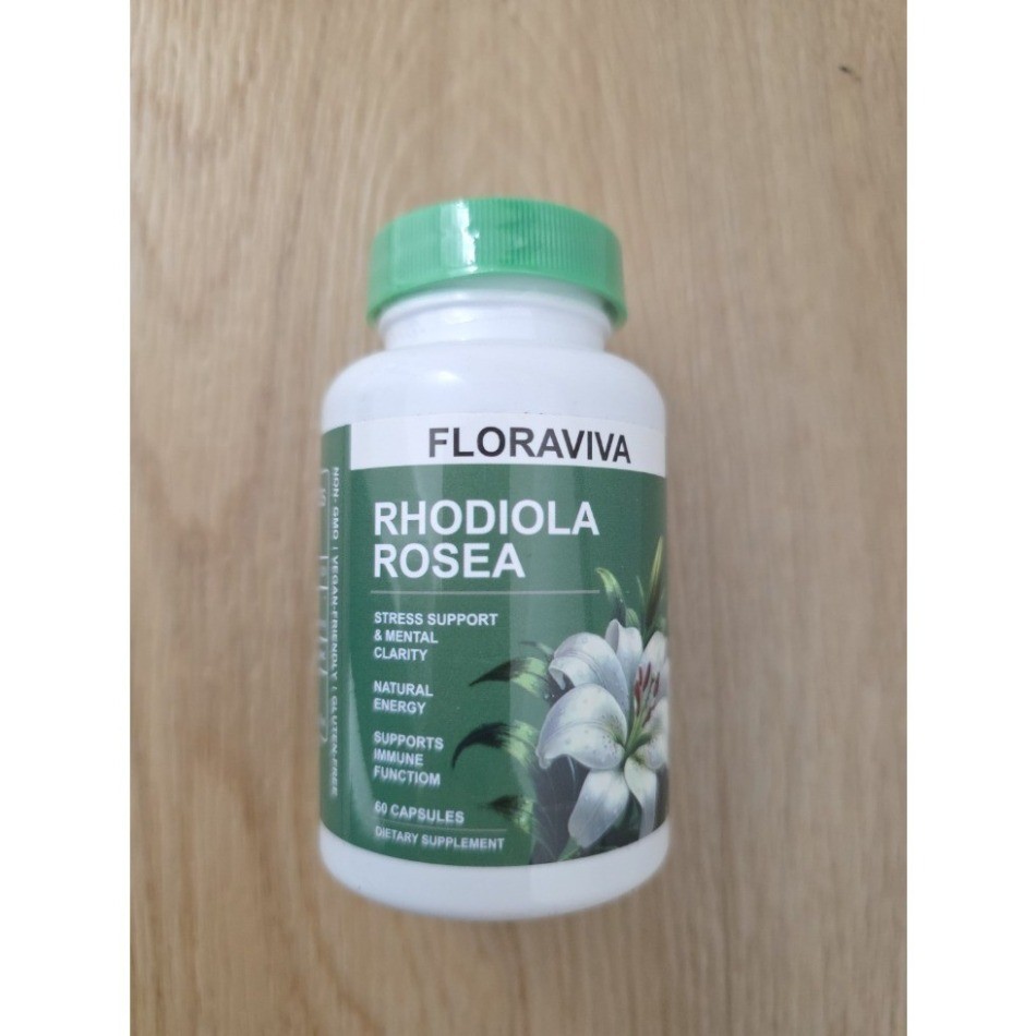 Floraviva Rhodiola Rosea 60 Caps Stress Relief Immune Support – 1/2/3 Bottles
