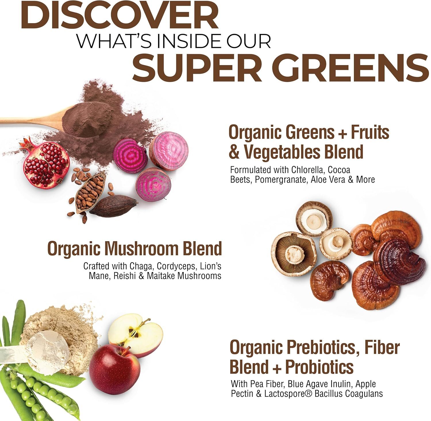 Country Farms Super Greens Organic Drink Mix 20 Servings Natural Energy Boost