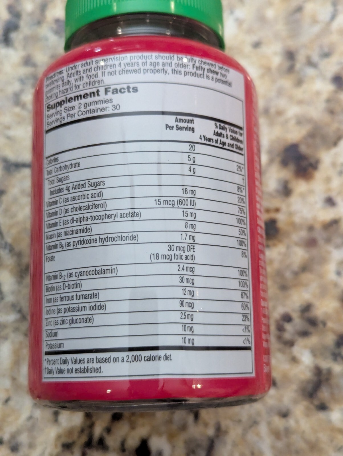Flintstones Vitamins Kids Gummy Multivitamin + Iron Grape 60 ct exp: 12/2026