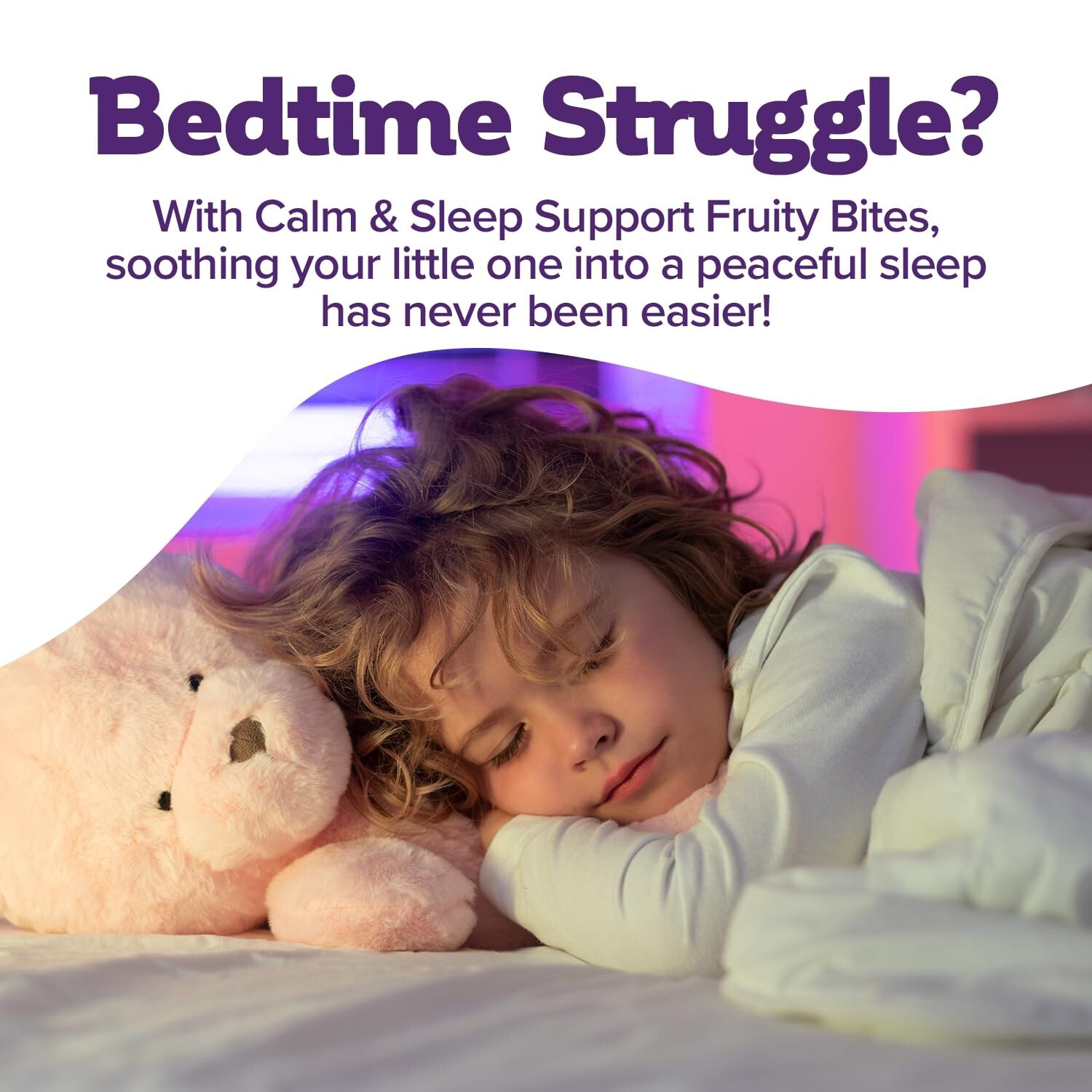 BIOSTIME KIDS CALM & SLEEP SUPPORT FRUITY BITES | MELATONIN FREE NO ADDED SUGAR
