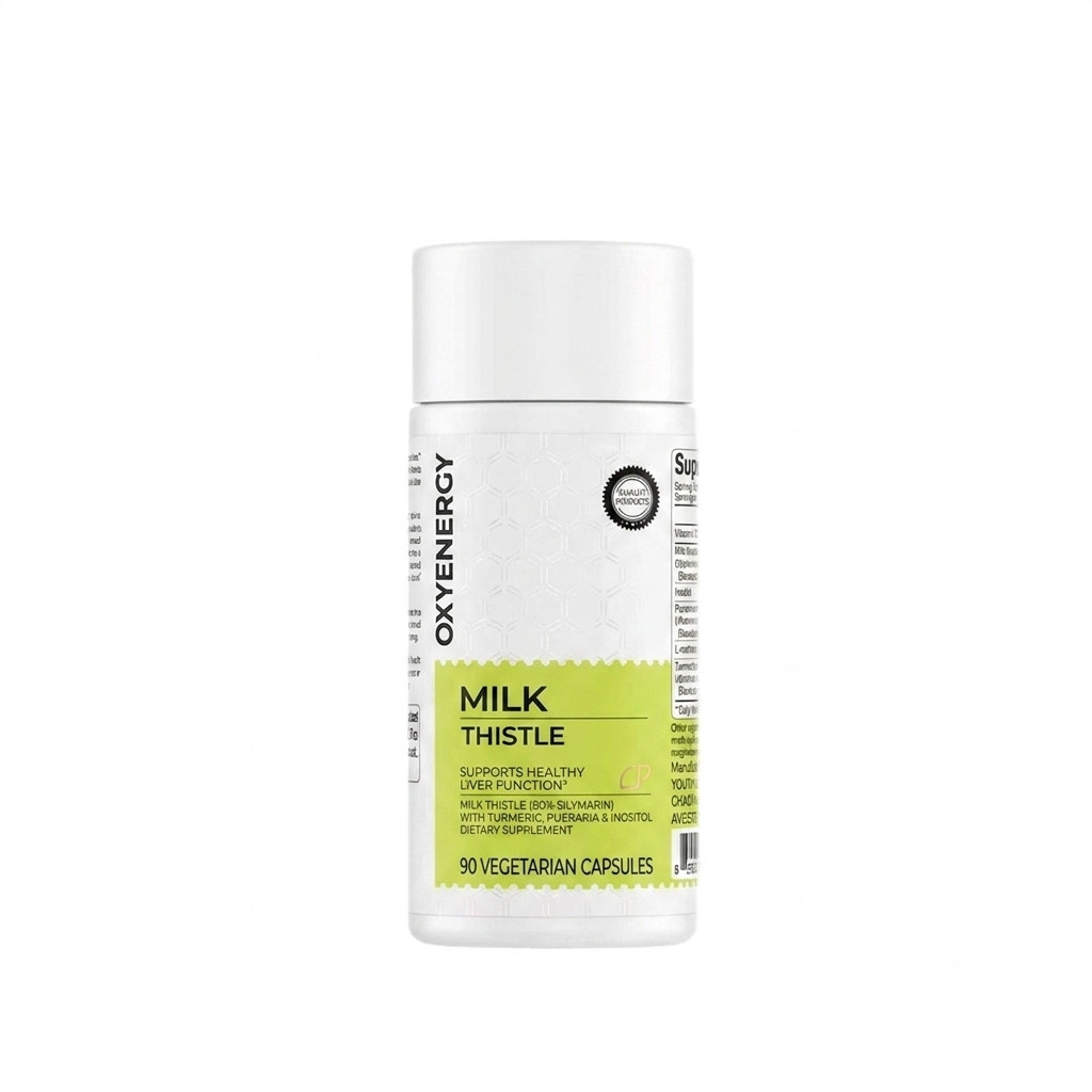 Oxyenergy Milk Thistle Liver Detox & Colon Cleanse,Natural Liver Health Support