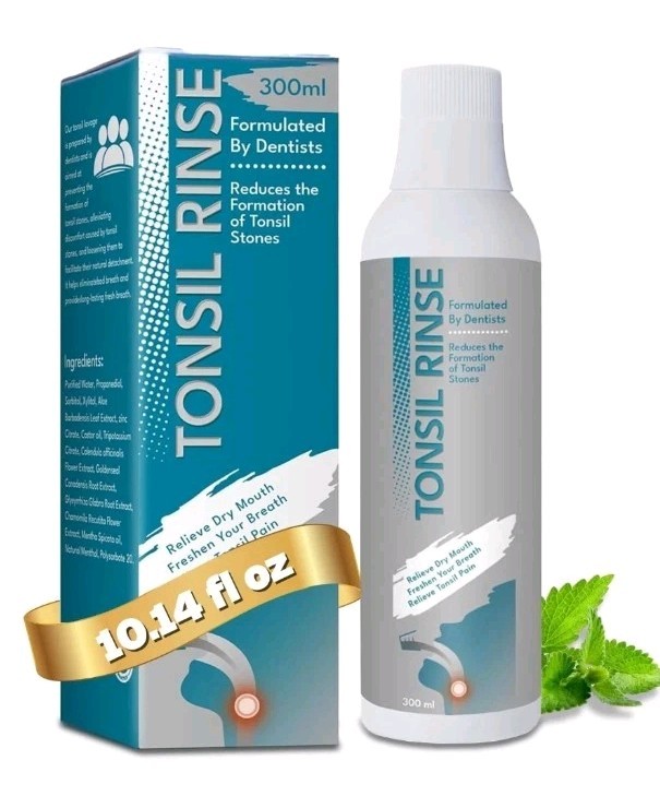 Tonsil Stone Remover Oral Rinse Liquid to Soothe 10 Fl Oz (Pack of 1) New