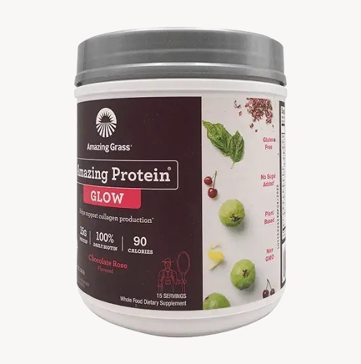 Amazing Grass GLOW Vegan Collagen Support with Biotin and Plant Based Protein