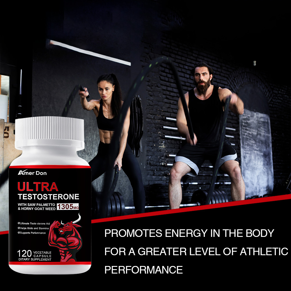 ULTRA Testosteron Booster Supplement for Men, Energy & Endurance, Muscle Gain