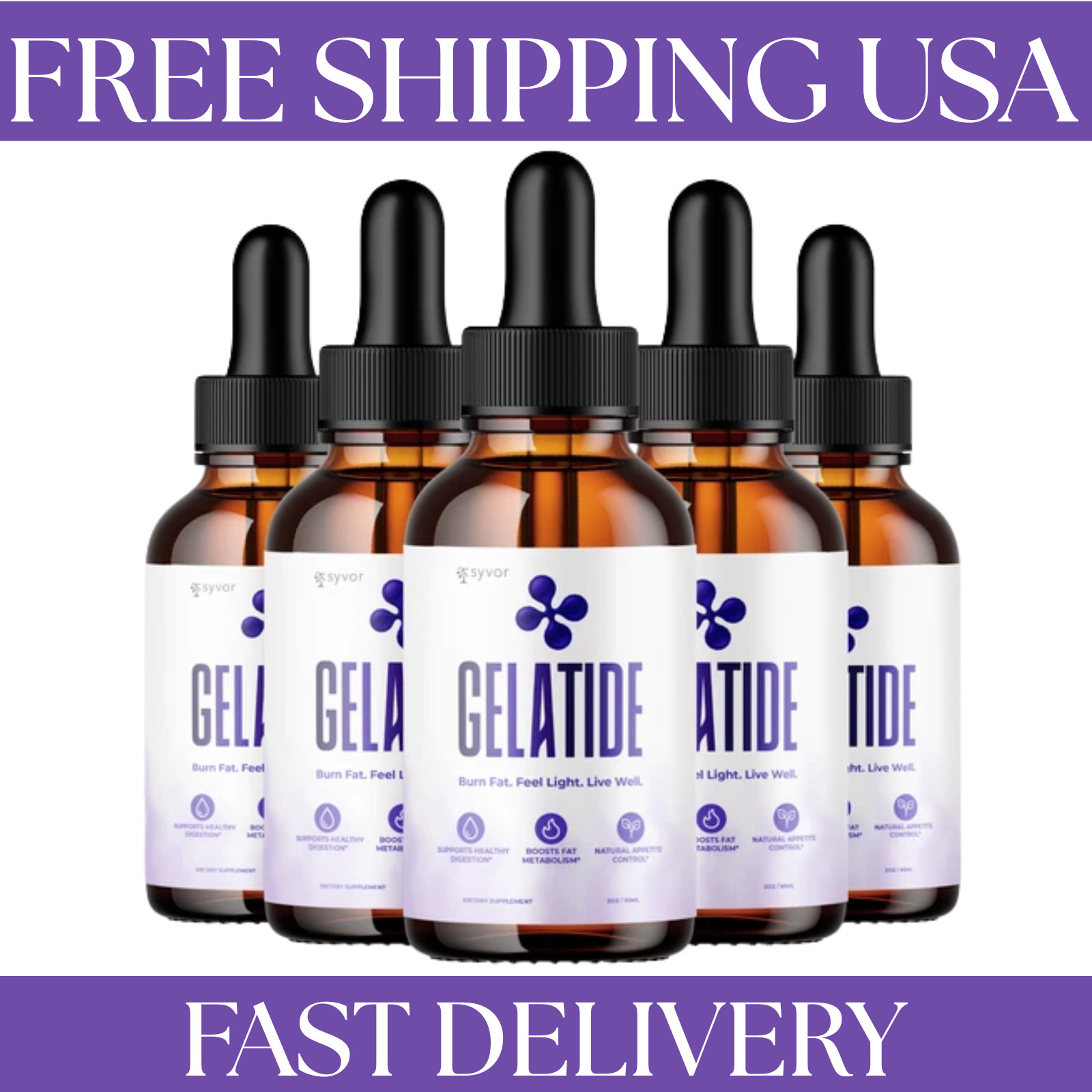 (5 Pack) Gelatide Drops innovative Health & Fitness Supplement Gela Tide 150 …