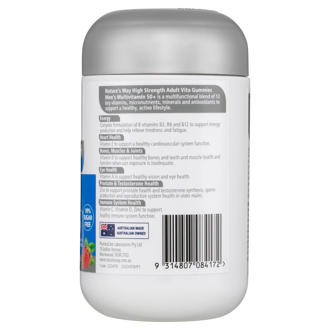 3 x Nature’s Way High Strength Adult Vita Gummies Men’s 50+ Multivitamin 60