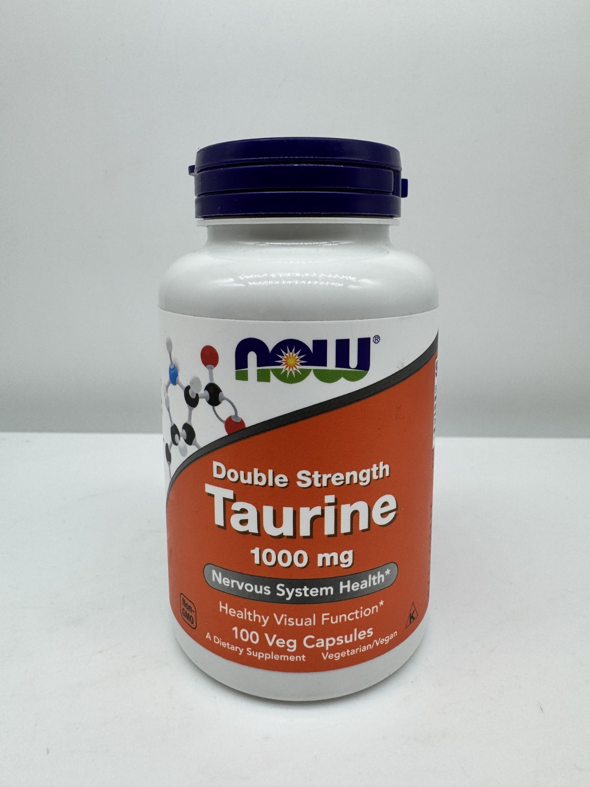 400 Veg Caps (4×100) Now Foods Double Strength Taurine 1000mg Exp 04/2029