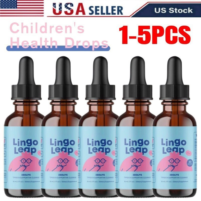 1 to 5 Set Lingo Leap Children’s Zeolite Drops 30ml Designed For Speech Delays