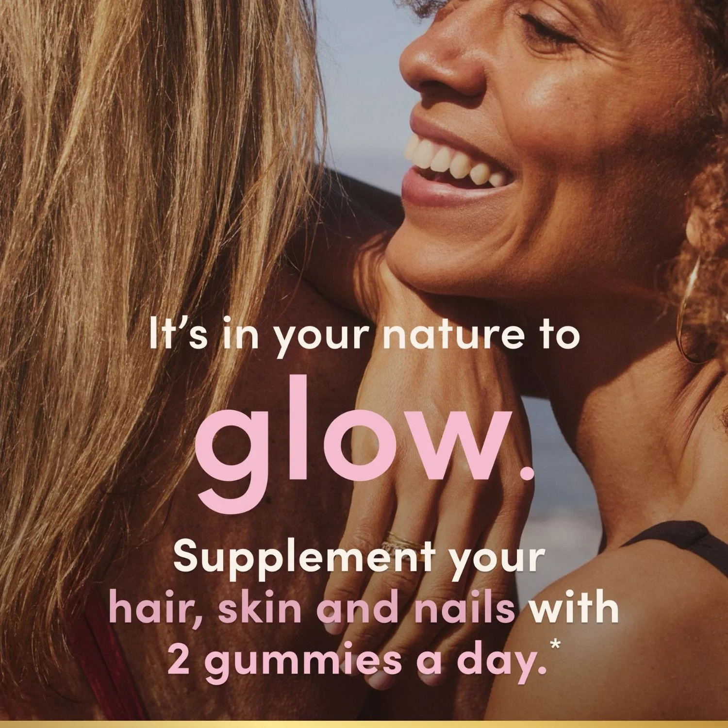 Hair, Skin & Nails Vitamins with Biotin, Women’s Multivitamin,Strawberry Gummies
