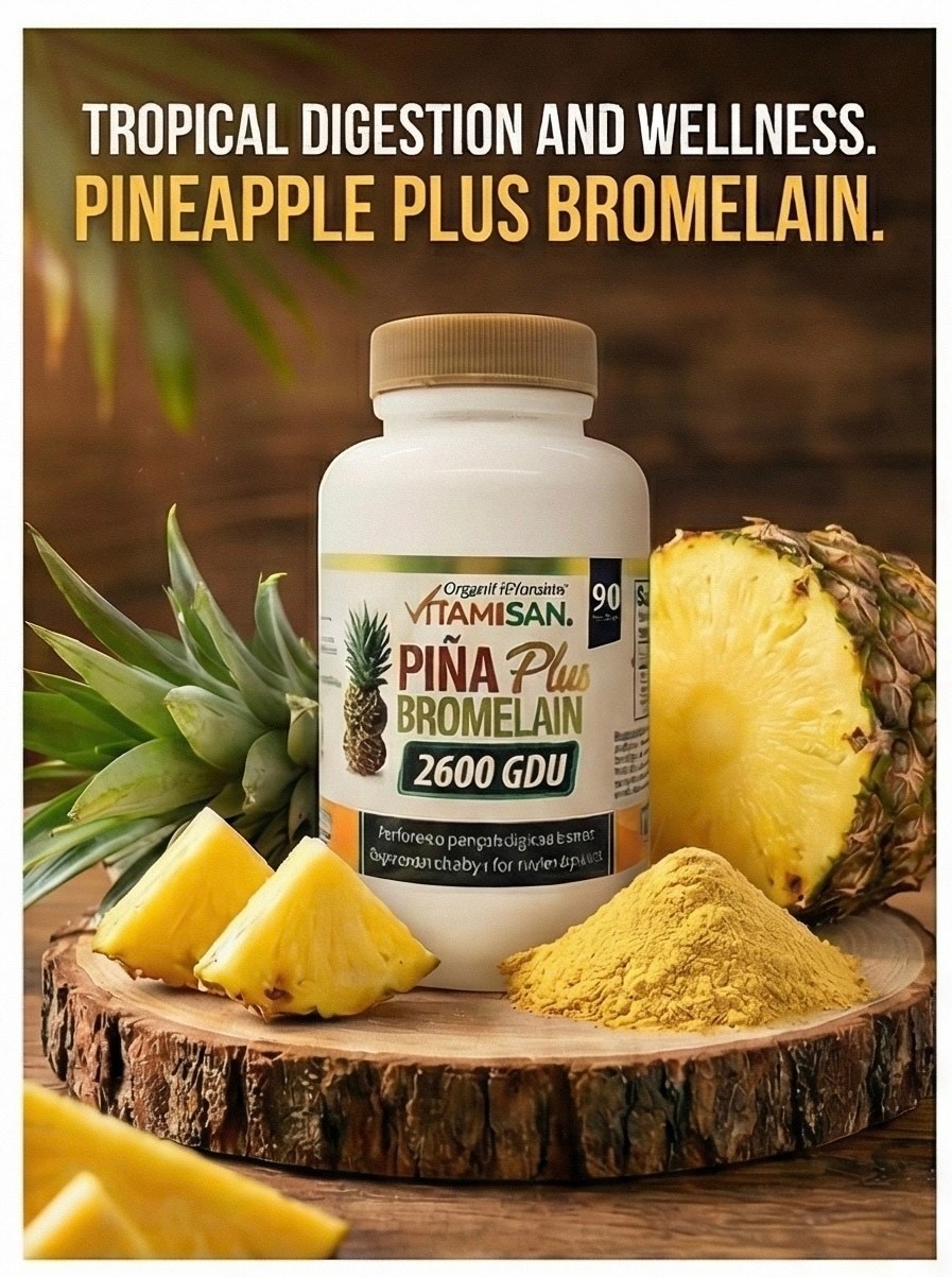 Ultra Strength Bromelain Pineapple Enzyme Bottle 2600g 90 Capsules Pills NoGMO