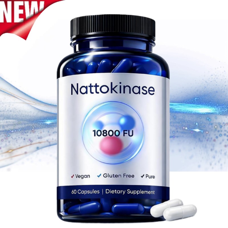 FU Nattokinase Supplement – 10800 1-3X 60 Capsules Per Serving HOT 2026