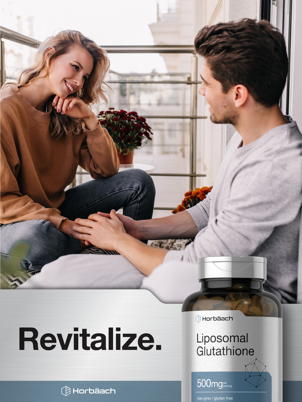 Liposomal Glutathione 500mg | 90 Softgels | Non-GMO & Gluten Free | by Horbaach