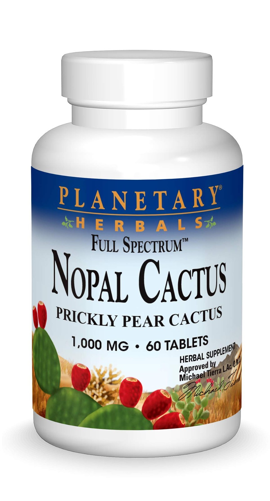 Planetary Herbals Full Spectrum Nopal Cactus 1000mg 60 Count (Pack of 1)