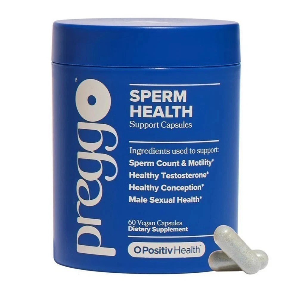 NEW PREGGO O-Positive Sperm Health Boost Capsules – 60 Count