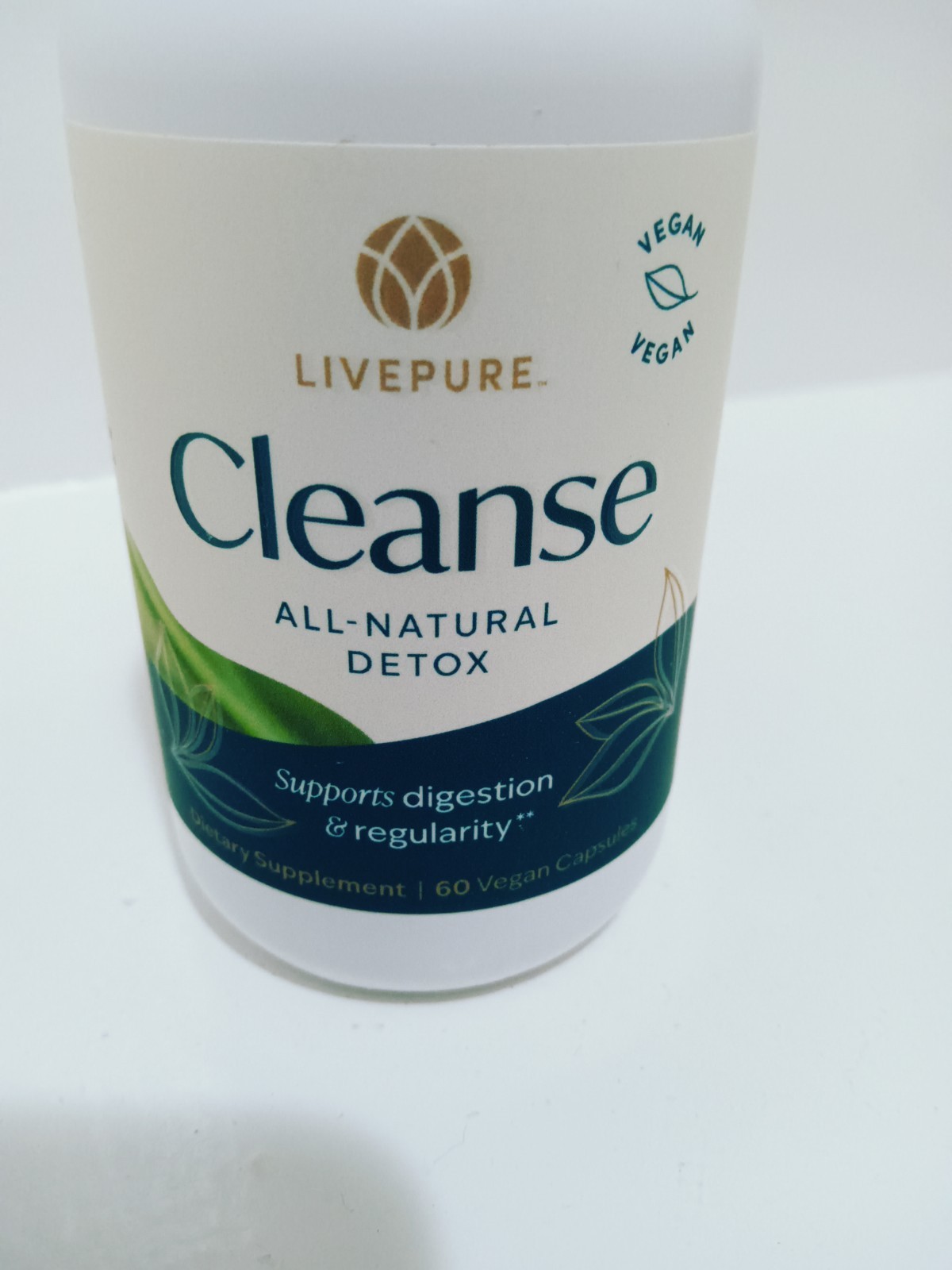 Live Pure Cleanse All-Natural Detox 60 Vegan Capsules – New / Sealed! Exp 1/2027