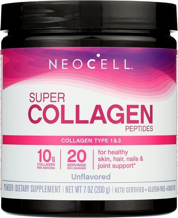 Neocell Super Collagen Powder A 6,600mg Collagen Types 1 & 3 – Unflavored – 7 Ou