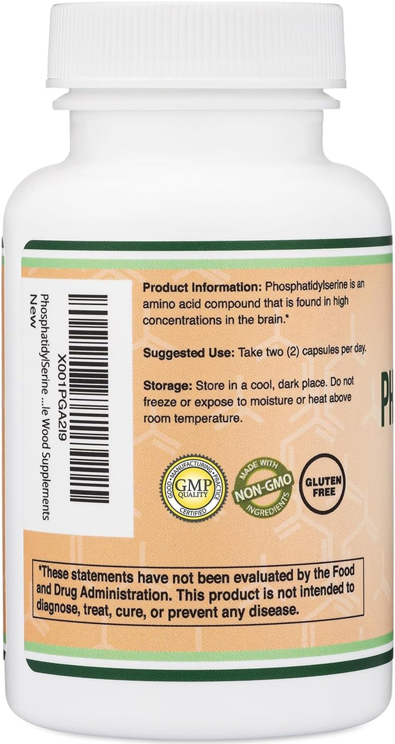 NEW Phosphatidylserine Supplement 300mg 120 Capsules Brain Memory Focus Support