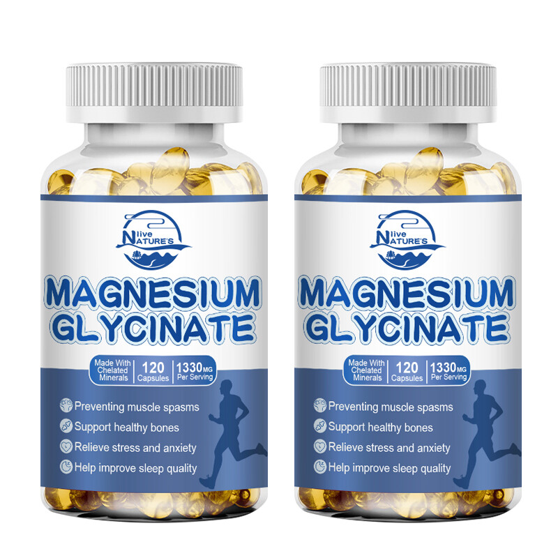 Magnesium Glycinate Complex 120/240/480 Capsule High Absorption Magnesium 1330mg