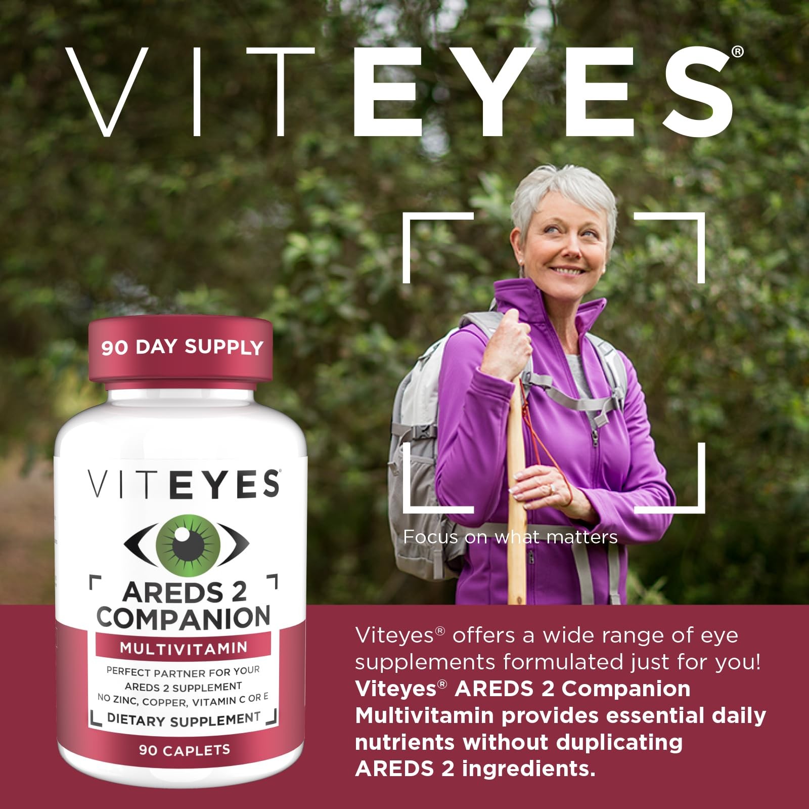 Viteyes Classic AREDS 2 Companion 90 Count (Pack of 1), Caplet