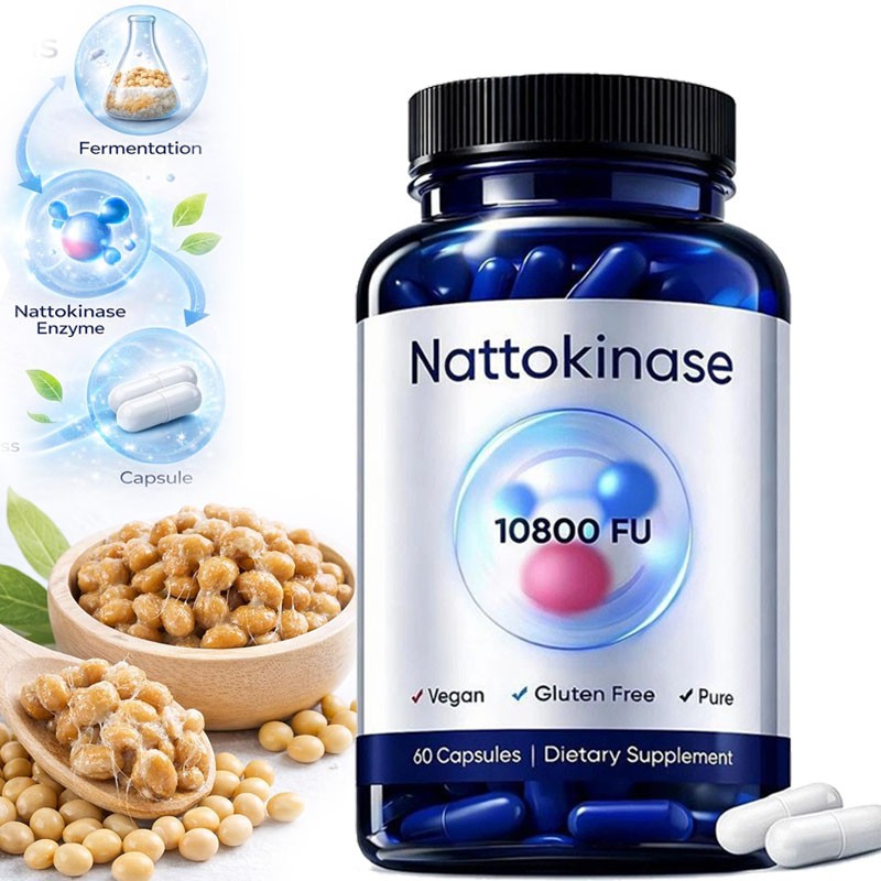 Nattokinase Capsules, Nattokinase Supplement Organic 10800 FU Per Serving 1-5pcs