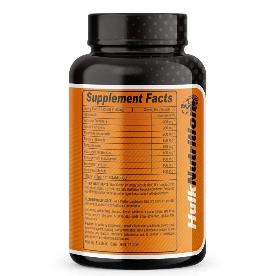 Bulk Mass & Weight Gainer Capsule for Fast Weight & Lean Muscle Gain Pack of 1
