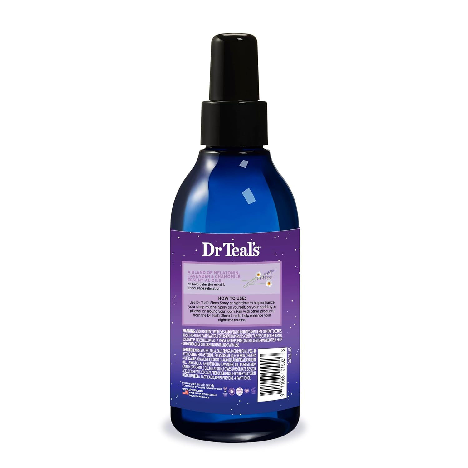 Calm Blend Spray with Melatonin, Lavender & Chamomile Essential Oils, 6 fl oz (P
