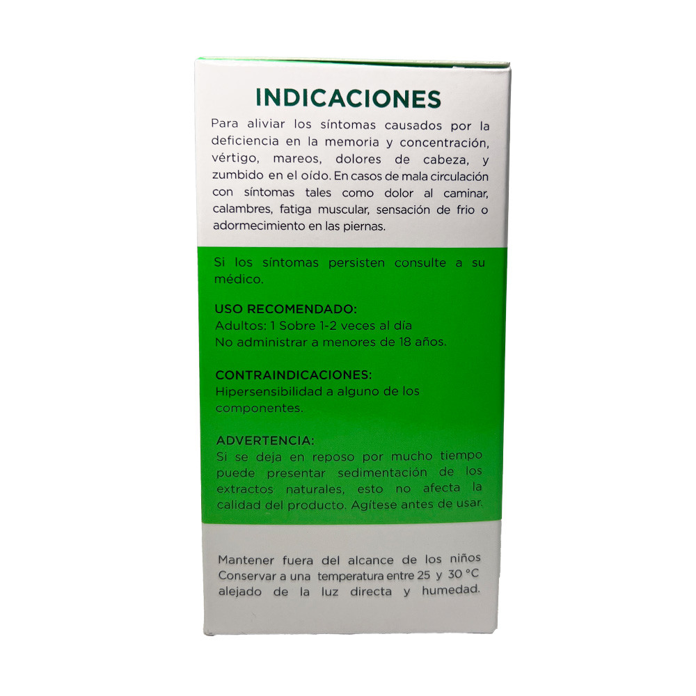 Gluta-Phos Ginkgo Biloba X 20 Drinkable Sachets