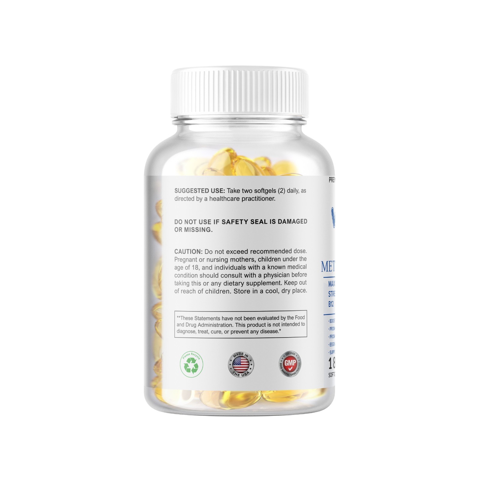 250 Vitamin B12 Methylcobalamin 5000mcg Softgels High Potency Brain Support USA