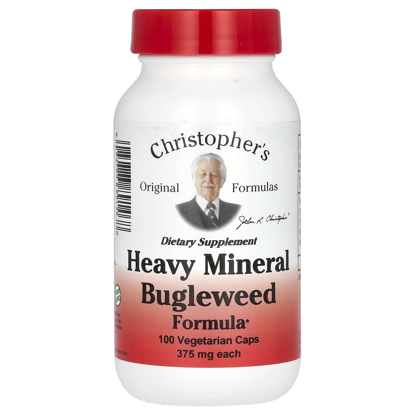 Heavy Mineral Bugleweed Formula, 375 mg, 100 Vegetarian Caps (750 mg per