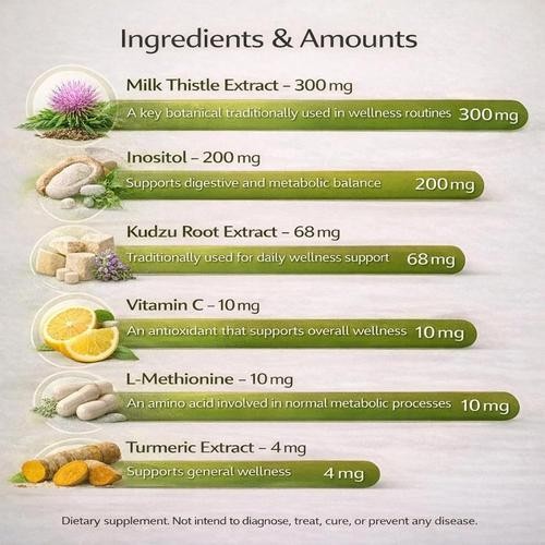 2x Uvora Milk Thistle Detox, Premium Herbal Supplement With Milk Thistle Extrac