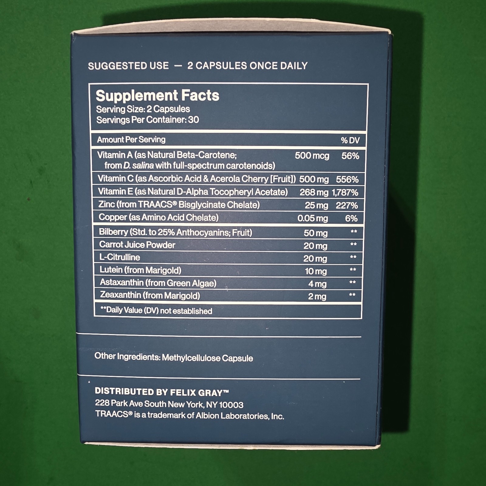 Insight by Felix Gray 60 count capsule – New in Sealed Packaging exp 2/28/26