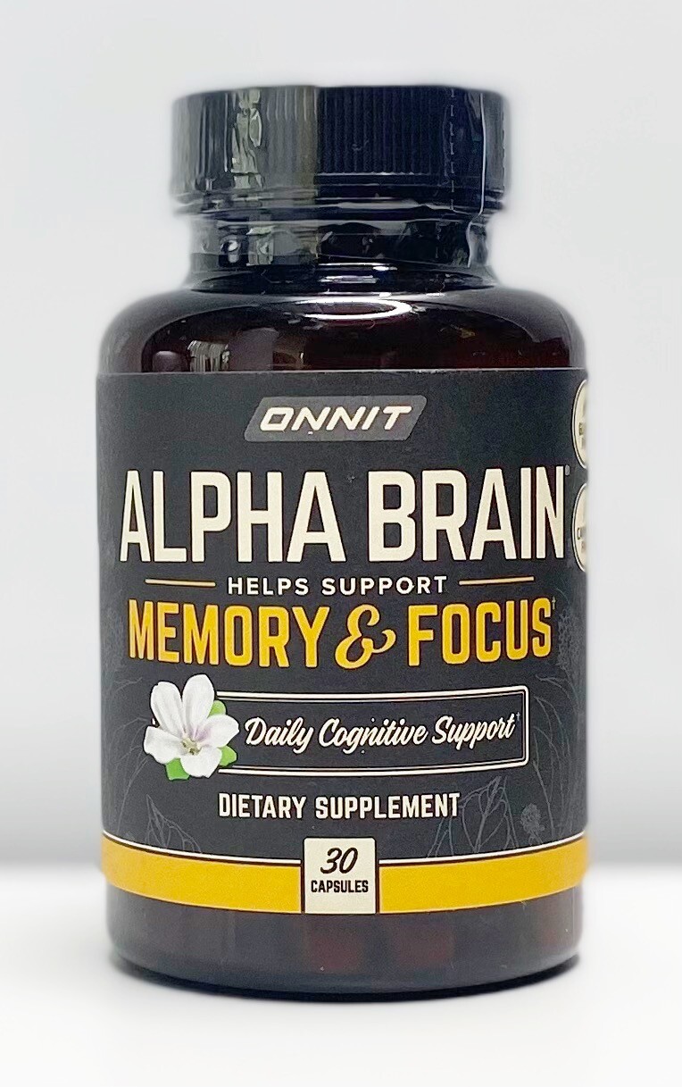 Onnit Labs Alpha Brain Memory & Focus Bottle 30 Capsules Caps Sealed 09/2025