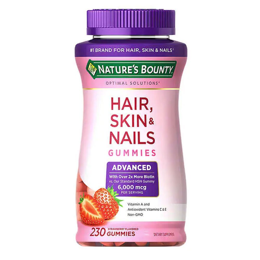 Nature’s Bounty Hair, Skin and Nails Advanced, 230 Gummies Exp: 12/24