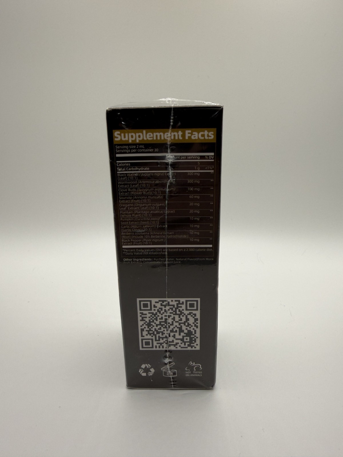 Lukaree Black Walnut Wormwood Clove & Garlic Drops 2 fl oz – Brand New Sealed