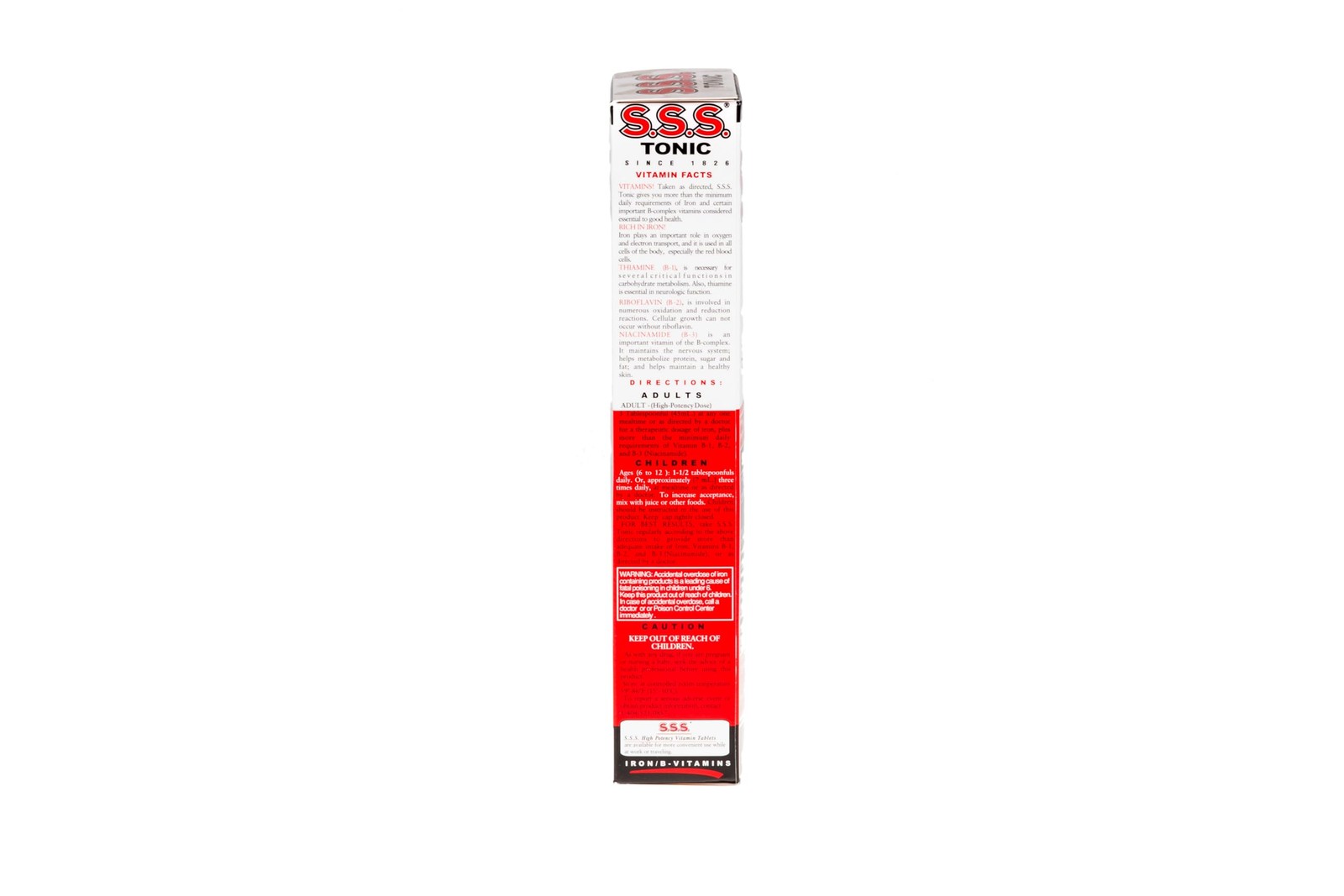S.S.S. Tonic Liquid Iron & Vitamin B 10 Fl Oz (Pack of 1), Cranberry