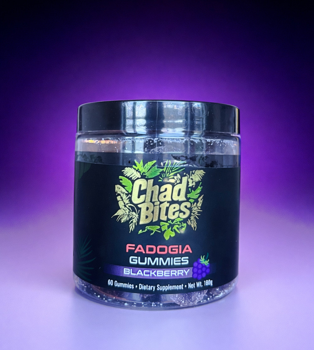 CHAD BITES Fadogia Gummies – BLACKBERRY 60ct – 1 Month Supply! *AUTHENTIC!* 💪