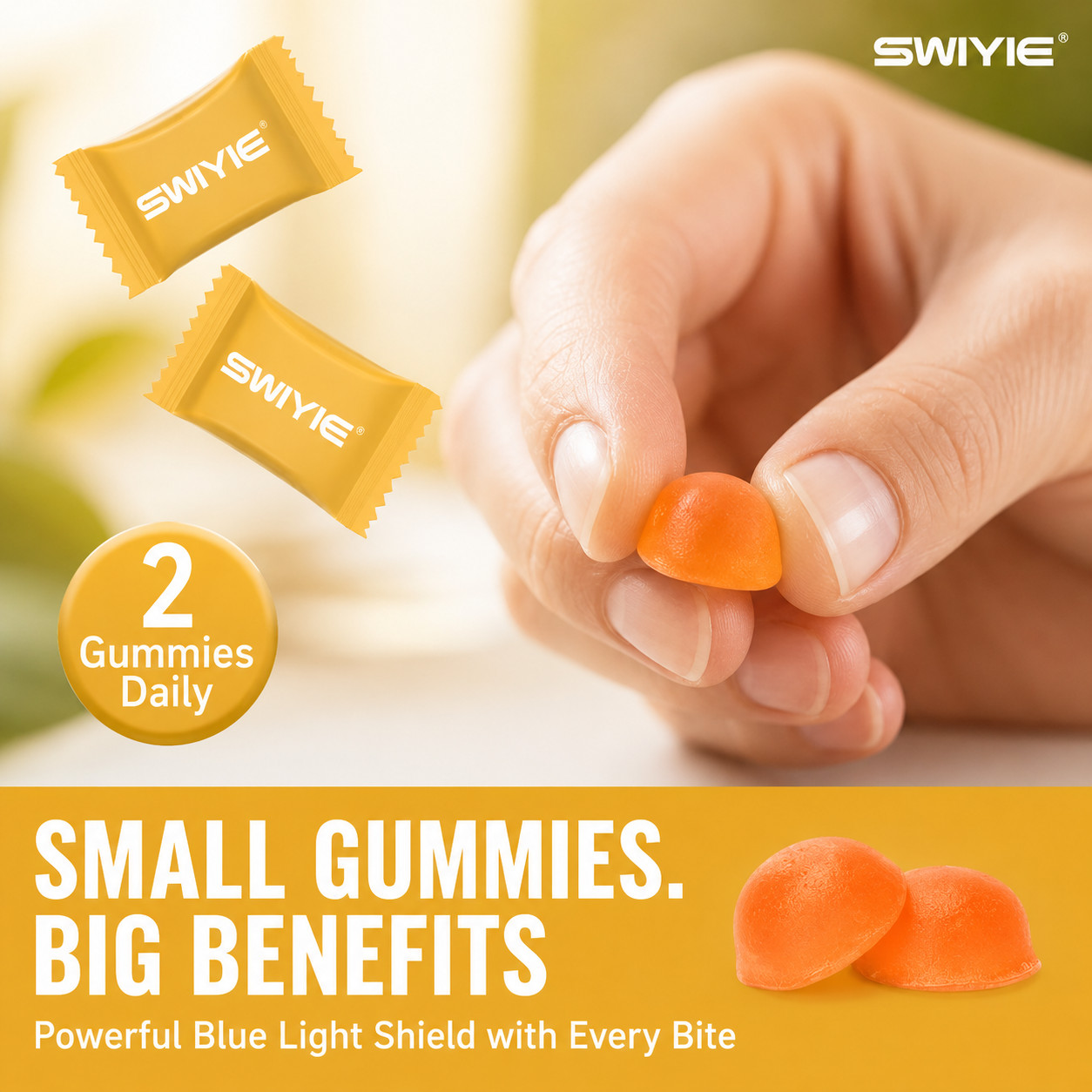 Swiyie Lutein Gummies – Eye Health & Blue Light Defense, Astaxanthin & Vitamins