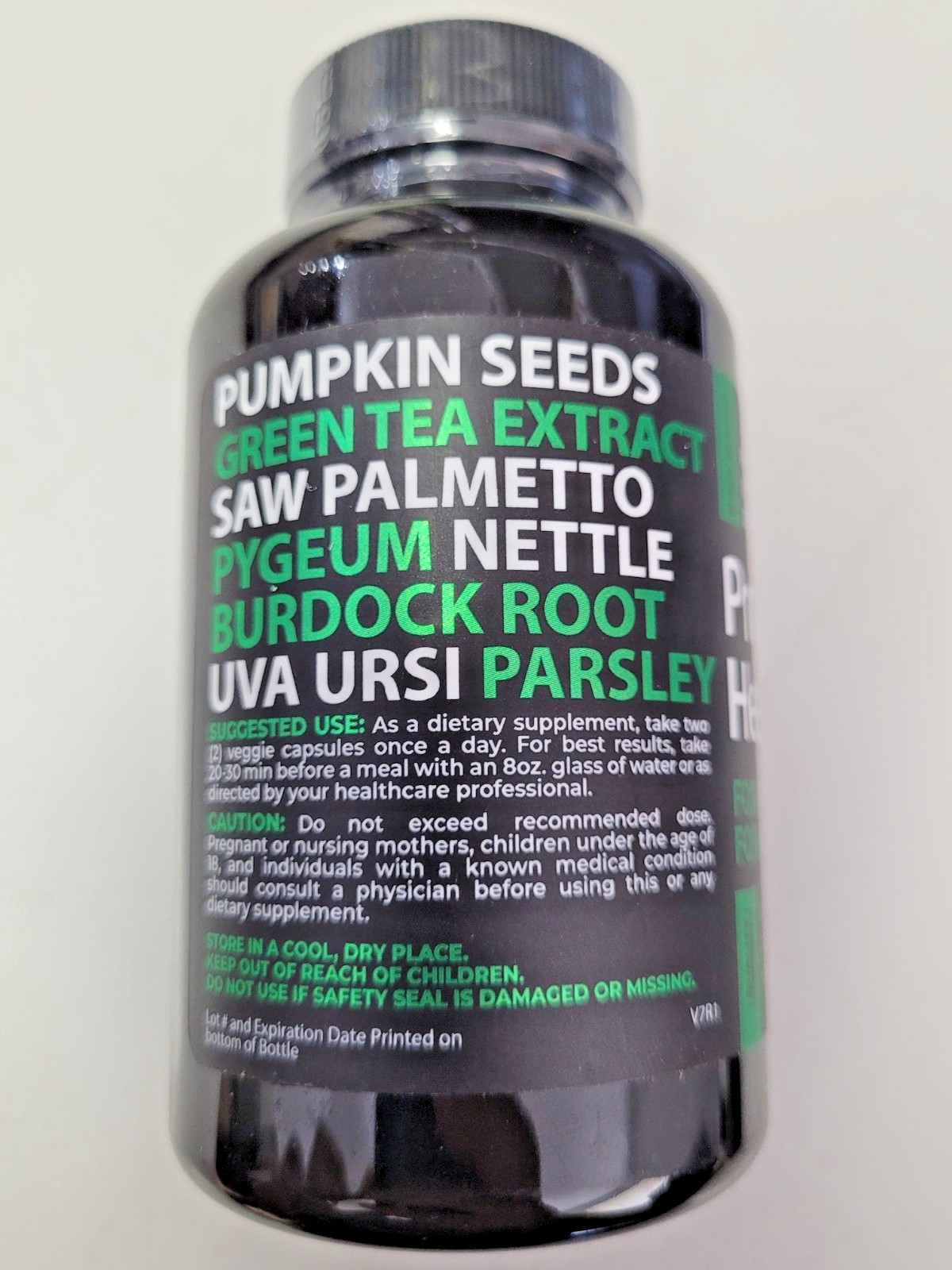Raw Science Prostate Health 850mg 60 Capsules Saw Palmetto Exp 03/2027