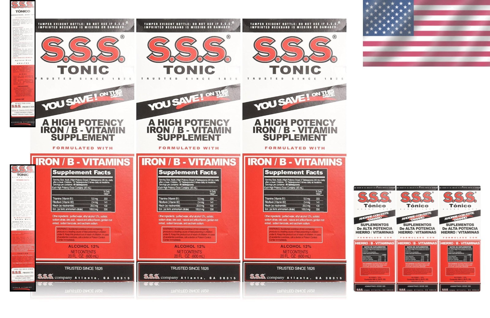 Large S.S.S. Tonic Liquid Trio – 20 oz